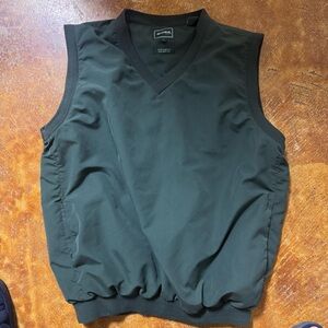 Pullover Vest Mens Bolle Golf M Hunter Green Water Wind Resistant Active Wear